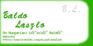 baldo laszlo business card